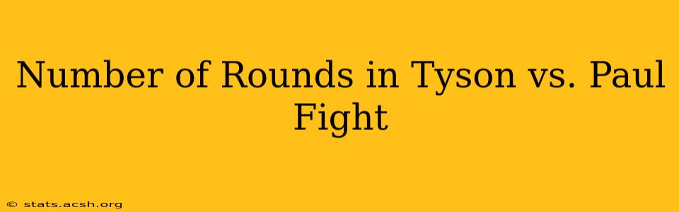 Number of Rounds in Tyson vs. Paul Fight