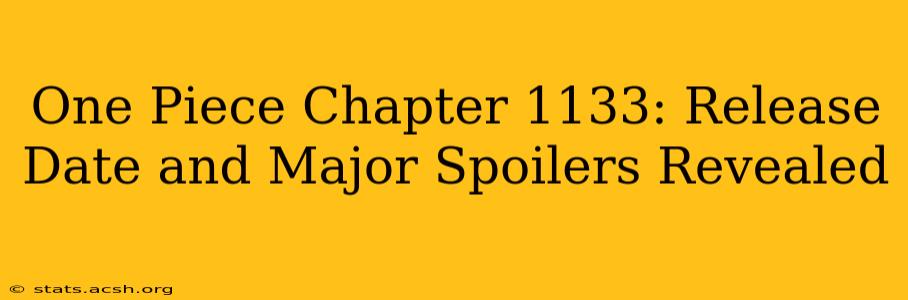 One Piece Chapter 1133: Release Date and Major Spoilers Revealed