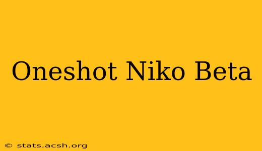 Oneshot Niko Beta