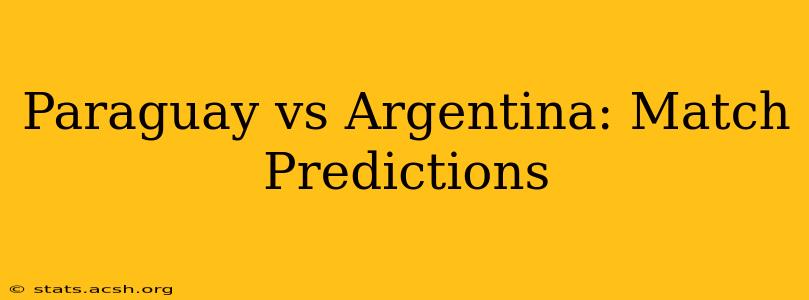 Paraguay vs Argentina: Match Predictions