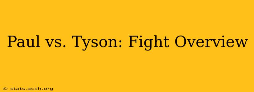 Paul vs. Tyson: Fight Overview