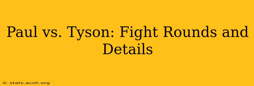 Paul vs. Tyson: Fight Rounds and Details