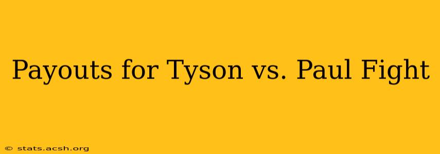 Payouts for Tyson vs. Paul Fight