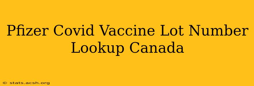 Pfizer Covid Vaccine Lot Number Lookup Canada