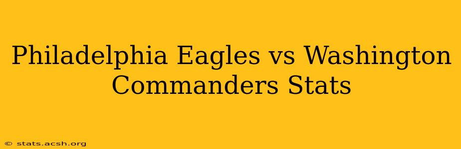 Philadelphia Eagles vs Washington Commanders Stats