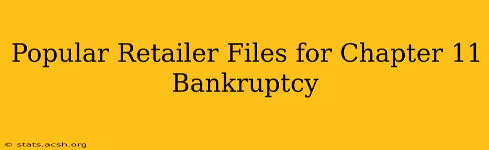 Popular Retailer Files for Chapter 11 Bankruptcy