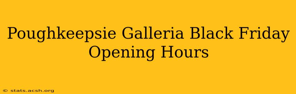 Poughkeepsie Galleria Black Friday Opening Hours