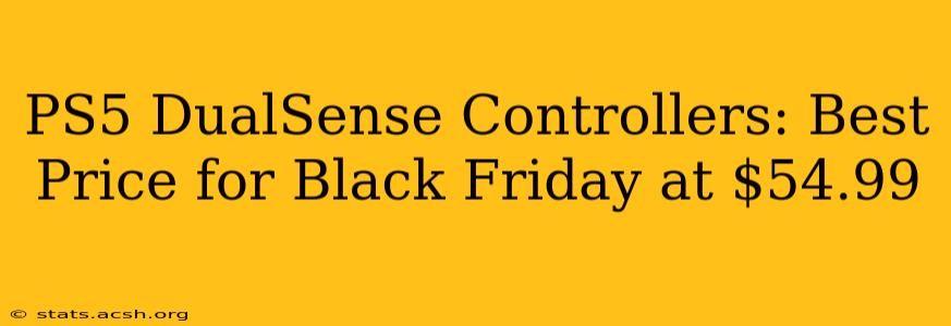 PS5 DualSense Controllers: Best Price for Black Friday at $54.99