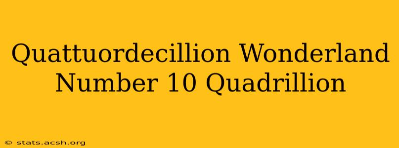 Quattuordecillion Wonderland Number 10 Quadrillion