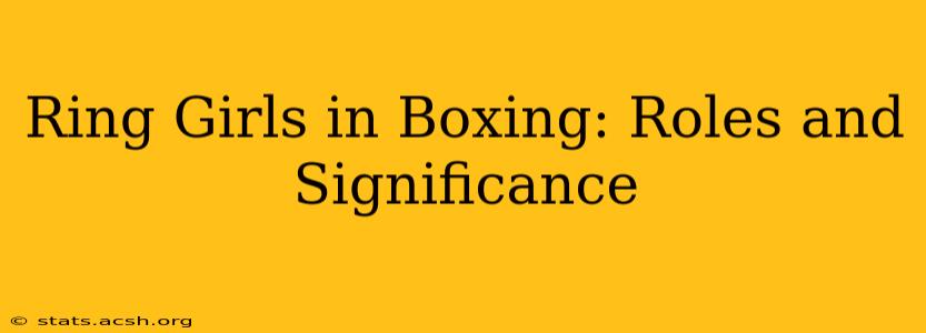 Ring Girls in Boxing: Roles and Significance