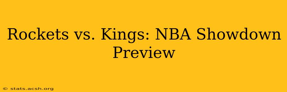 Rockets vs. Kings: NBA Showdown Preview