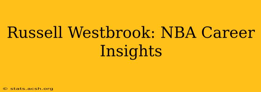 Russell Westbrook: NBA Career Insights