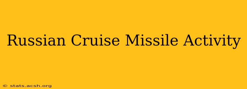 Russian Cruise Missile Activity