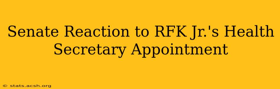 Senate Reaction to RFK Jr.'s Health Secretary Appointment