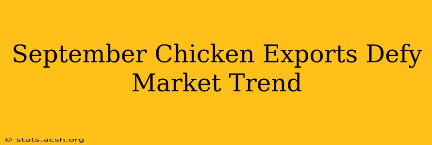 September Chicken Exports Defy Market Trend