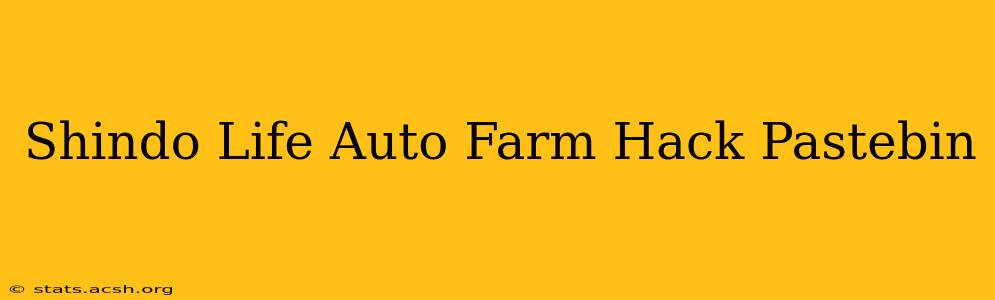 Shindo Life Auto Farm Hack Pastebin