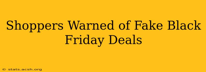 Shoppers Warned of Fake Black Friday Deals