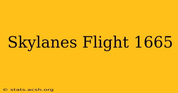 Skylanes Flight 1665