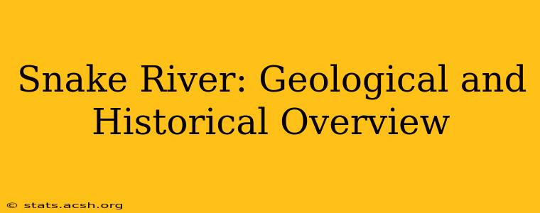 Snake River: Geological and Historical Overview