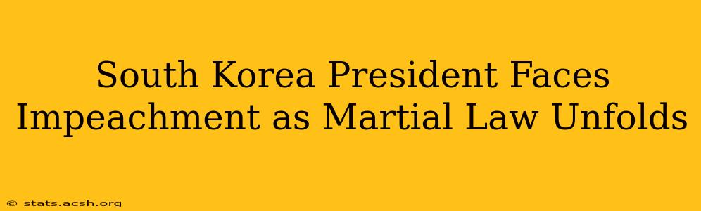 South Korea President Faces Impeachment as Martial Law Unfolds