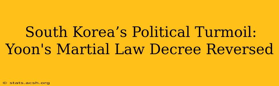 South Korea’s Political Turmoil: Yoon's Martial Law Decree Reversed