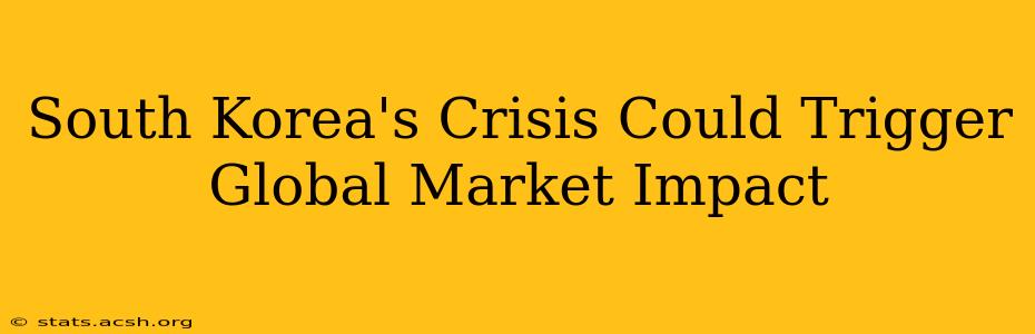 South Korea's Crisis Could Trigger Global Market Impact