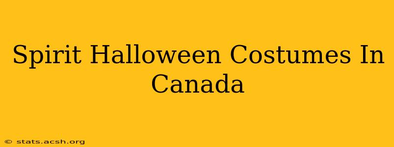 Spirit Halloween Costumes In Canada