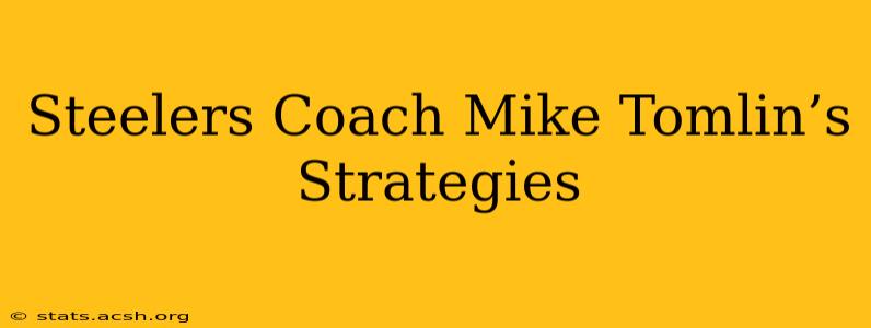 Steelers Coach Mike Tomlin’s Strategies