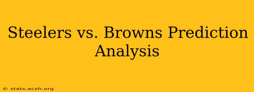 Steelers vs. Browns Prediction Analysis