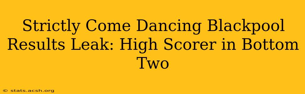 Strictly Come Dancing Blackpool Results Leak: High Scorer in Bottom Two