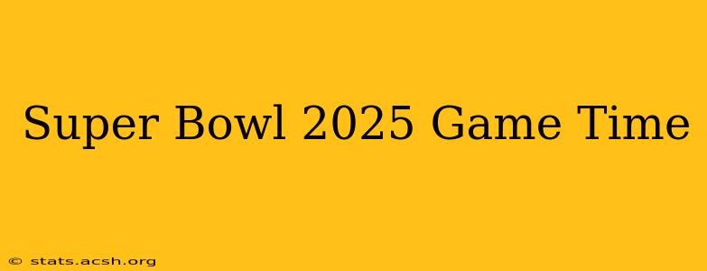 Super Bowl 2025 Game Time