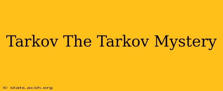 Tarkov The Tarkov Mystery