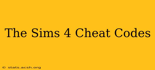 The Sims 4 Cheat Codes