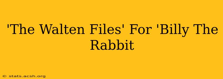 'The Walten Files' For 'Billy The Rabbit