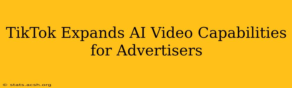 TikTok Expands AI Video Capabilities for Advertisers