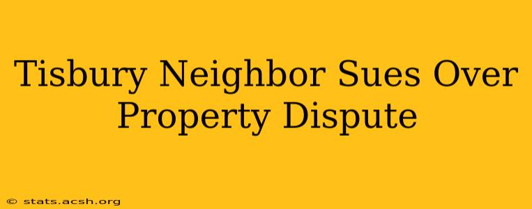 Tisbury Neighbor Sues Over Property Dispute