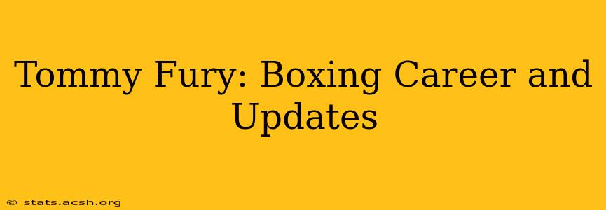 Tommy Fury: Boxing Career and Updates