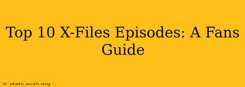 Top 10 X-Files Episodes: A Fans Guide