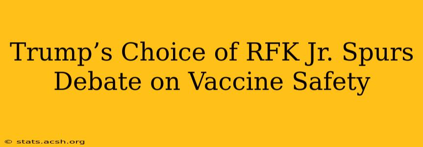 Trump’s Choice of RFK Jr. Spurs Debate on Vaccine Safety