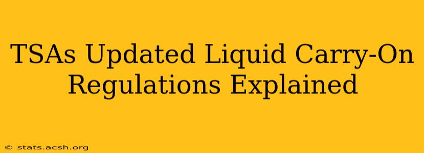 TSAs Updated Liquid Carry-On Regulations Explained