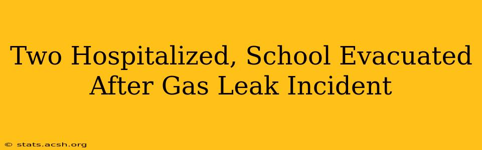 Two Hospitalized, School Evacuated After Gas Leak Incident