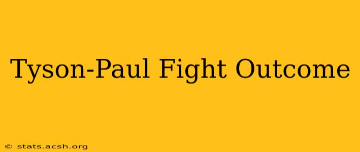 Tyson-Paul Fight Outcome