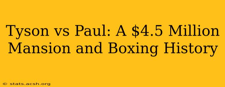 Tyson vs Paul: A $4.5 Million Mansion and Boxing History