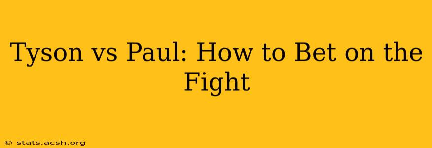 Tyson vs Paul: How to Bet on the Fight