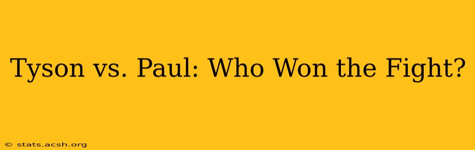 Tyson vs. Paul: Who Won the Fight?