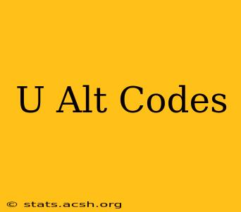 U Alt Codes