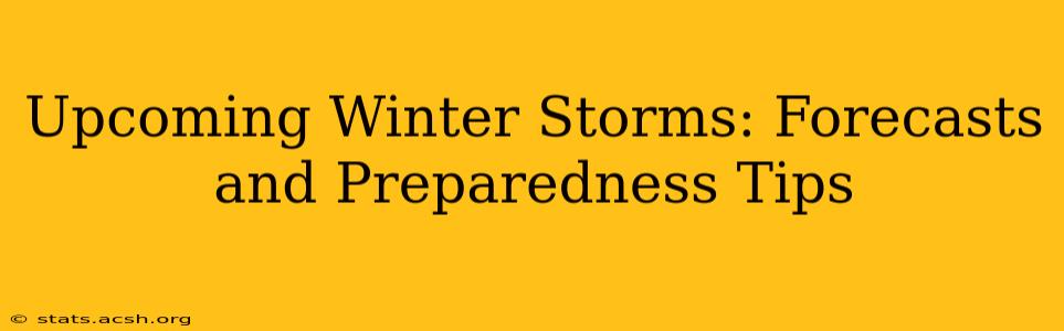 Upcoming Winter Storms: Forecasts and Preparedness Tips