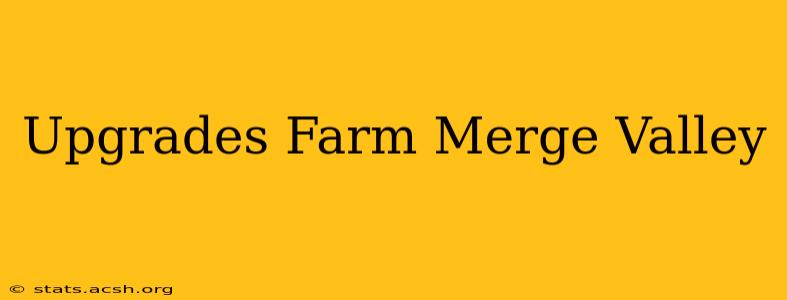 Upgrades Farm Merge Valley