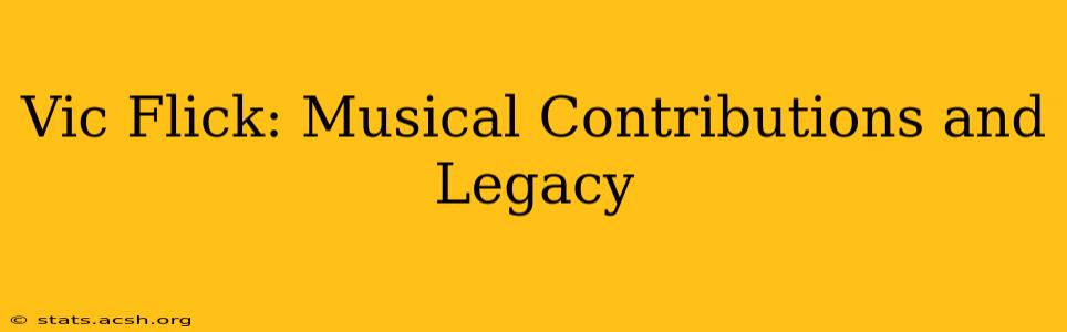 Vic Flick: Musical Contributions and Legacy