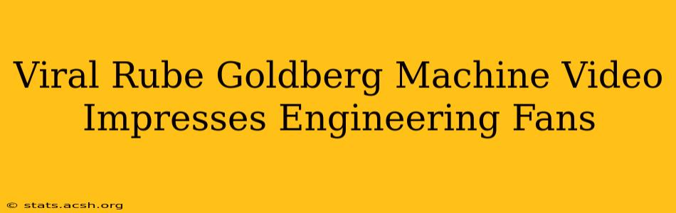 Viral Rube Goldberg Machine Video Impresses Engineering Fans